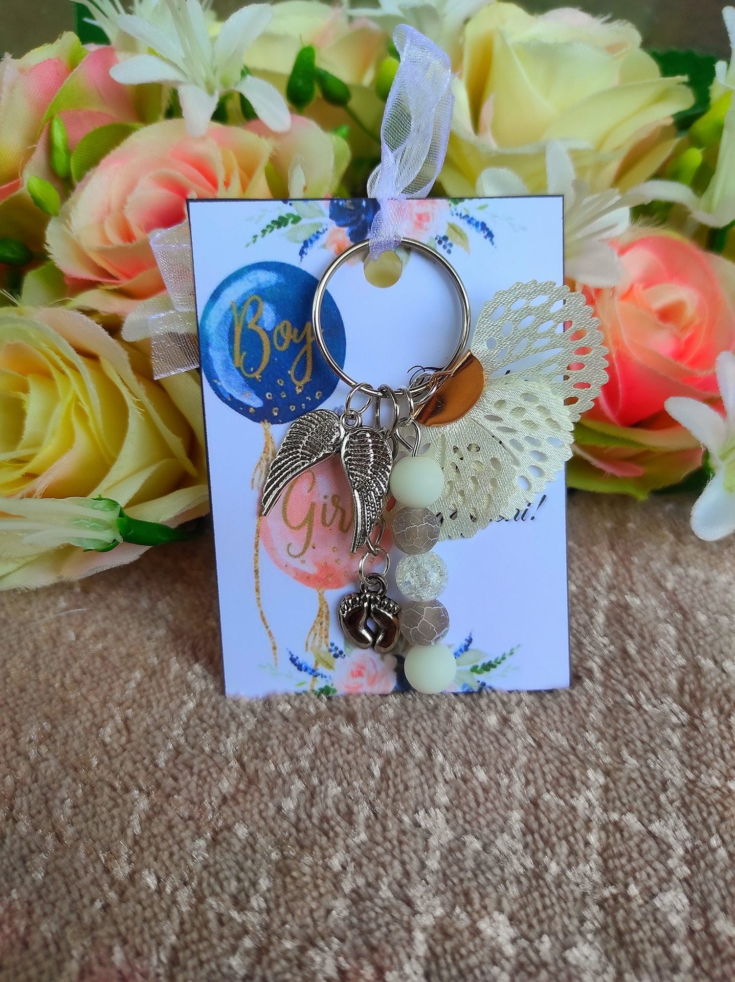 Nagynéni leszel fehér kulcstartó